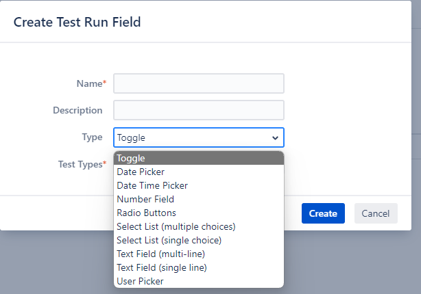  XRAY 10255 As A User I Can Create Test Run Custom Fields Of Type 